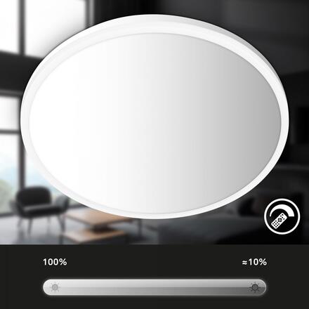 BRILONER Pulup LED stropní svítidlo, stmívatelné, dálkový ovladač, CCT, bílé 3821016