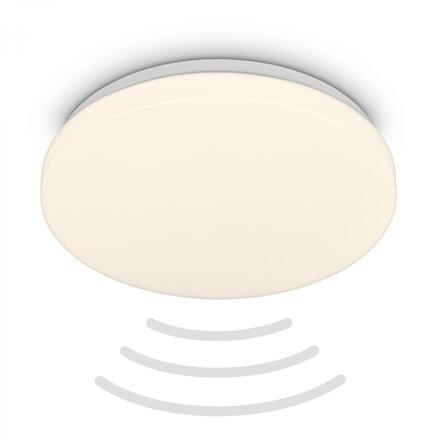 BRILONER Walk LED stropní svítidlo IP54, 3m dosah čidla, pohybové čidlo bílé 3827016