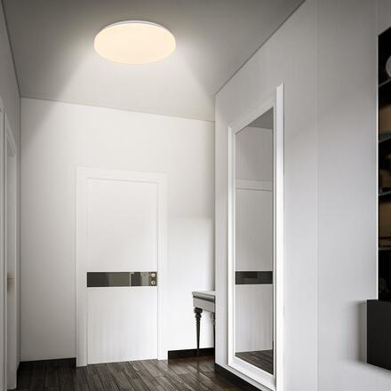 BRILONER Walk LED stropní svítidlo IP54, 3m dosah čidla, pohybové čidlo bílé 3827016