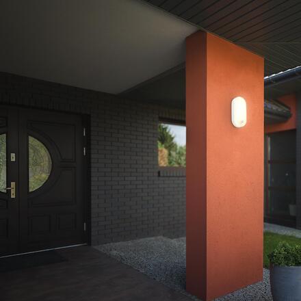 BRILONER Ruch LED venkovní nástěnné svítidlo, pohybové čidlo, IP65, bílé 3830016