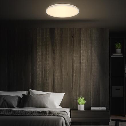 BRILONER Pulup, LED stropní svítidlo, plynule stmívatelné, dálkový ovladač, matný chrom 3831014