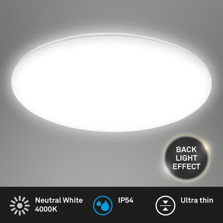 BRILONER Rowny LED svítidlo do koupelny, IP54 krytí proti vodě, 2500 lm, kruhové 29 cm, bílé 3832016