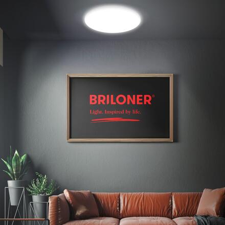 BRILONER Rowny LED svítidlo do koupelny, IP54 krytí proti vodě, 4000 lm, kruhové 35 cm, bílé 3833016