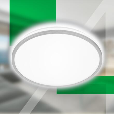 BRILONER Pulap A LED stropní svítidlo, třída A, přímé a nepřímé osvětlení, matný chrom 3836014