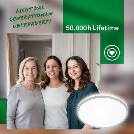 BRILONER Pulap A LED stropní svítidlo, třída A, přímé a nepřímé osvětlení, matný chrom 3836014