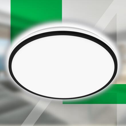 BRILONER Pulap A LED stropní svítidlo, energetická třída A, přímé a nepřímé osvětlení, černá 3836015