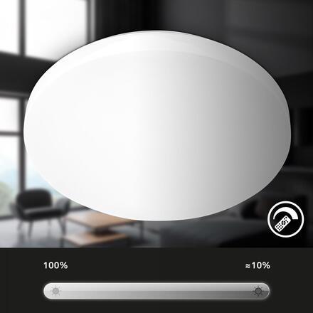 BRILONER Rowno LED stropní svítidlo, stmívatelné, CCT, dálkový ovladač, kruhové 49 cm, bílé 3838016