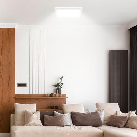 BRILONER Slim Case stropní svítidlo 29x29 cm - 18W, 2400lm, neutrální bílá, LED, bílé 3861416