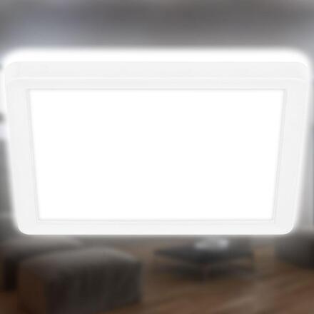 BRILONER Slim Case stropní svítidlo 19x19 cm - 12W, 1400lm, neutrální bílá, LED, bílé 3863416