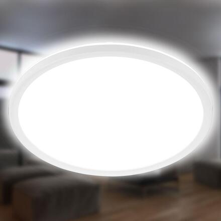 BRILONER Slim Case stropní svítidlo pr.42 cm - 22W, 3000lm, neutrální bílá, LED, bílé 3864416