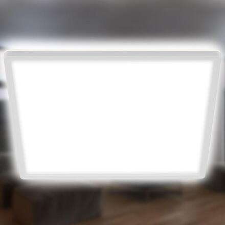 BRILONER Slim Case stropní svítidlo 42x42 cm - 22W, 3000lm, neutrální bílá, LED, bílé 3865416