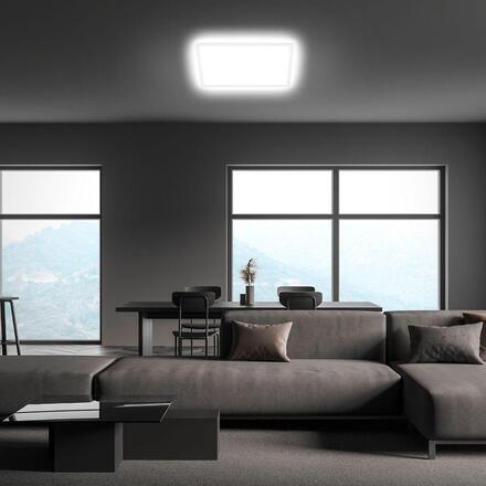 BRILONER Slim Case stropní svítidlo 42x42 cm - 22W, 3000lm, neutrální bílá, LED, bílé 3865416