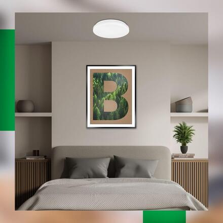 BRILONER Elipso A stropní svítidlo pr.29 cm - 8W, 1700lm, LED, třída A, bílé 3866016