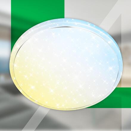 BRILONER Star A stropní svítidlo pr.48 cm - 19,5W, 4450lm, LED, EEK A, stmívatelné, dálkový ovladač, CCT, bílé 3869016