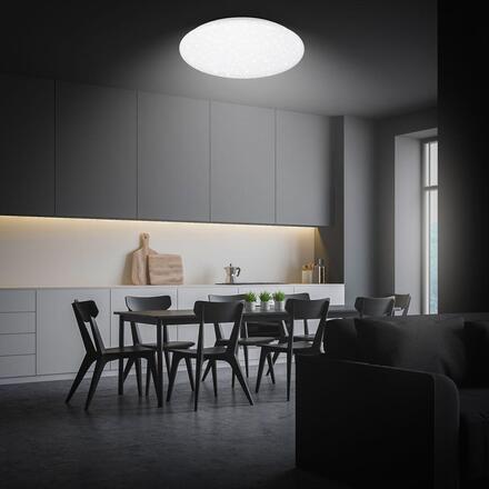 BRILONER Verb stropní svítidlo pr.56 cm - 72W, 8000lm, LED, stmívatelné, dálkový ovladač, CCT, bílé 3874016