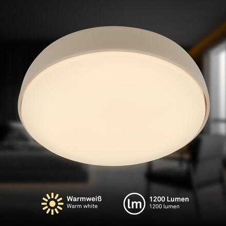 BRILONER Nikan stropní svítidlo pr.28,5 cm - 12W, 1200lm, LED, 3000K teplá bílá, béžová 3875011