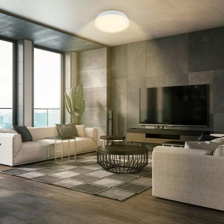 BRILONER Nikan stropní svítidlo pr.28,5 cm - 12W, 1200lm, LED, 3000K teplá bílá, bílé 3875016