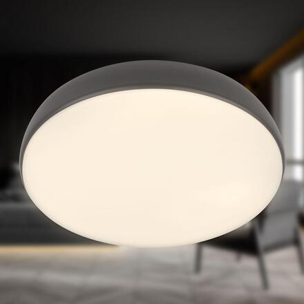 BRILONER Nikan stropní svítidlo pr.28,5 cm - 22W, 2300lm, LED, stmívatelné, CCT, dálkový ovladač, antracit 3876015