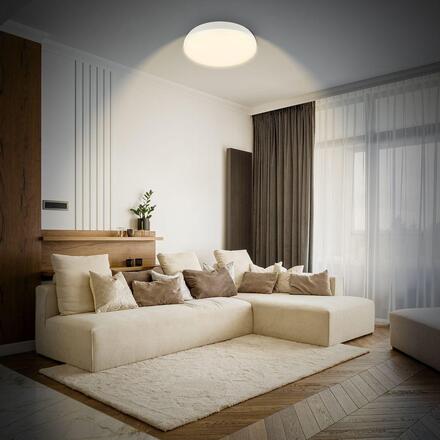 BRILONER Nikan stropní svítidlo pr.28,5 cm - 22W, 2300lm, LED, stmívatelné, CCT, dálkový ovladač, bílé 3876016