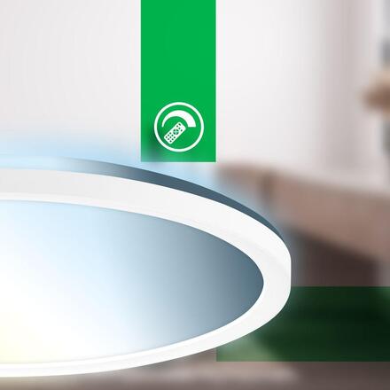 BRILONER Tava A svítidlo LED panel pr.29,3 cm - 11W, 2400lm, energetická třída A, stmívatelné, CCT, bílé 3883016