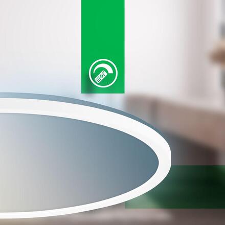 BRILONER Tava A svítidlo LED panel pr.42 cm - 14W, 3000lm, energetická třída A, stmívatelné, CCT, bílé 3884016