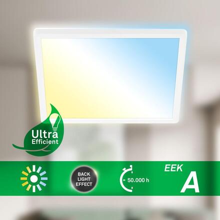BRILONER Tava A svítidlo LED panel 29,3x29,3 cm - 11W, 2400lm, energetická třída A, stmívatelné, CCT, bílé 3885016