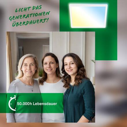 BRILONER Tava A svítidlo LED panel 29,3x29,3 cm - 11W, 2400lm, energetická třída A, stmívatelné, CCT, bílé 3885016