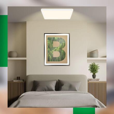 BRILONER Tava A svítidlo LED panel 42x42 cm - 14W, 3000lm, energetická třída A, stmívatelné, CCT, bílé 3886016