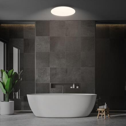 BRILONER Mojo stropní svítidlo pr.27 cm - 24W, 2600lm, LED, teplá bílá, IP54, bílé 3892016