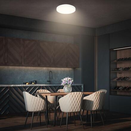 BRILONER Competo stropní svítidlo pr.24 cm - 12W, 1300lm, LED, teplá bílá, bílé 3901016