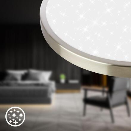 BRILONER Competo stropní svítidlo pr.24 cm - 12W, 1300lm, LED, neutrální bílá, matný nikl 3902012