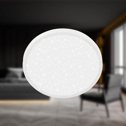 BRILONER Competo stropní svítidlo pr.24 cm - 12W, 1300lm, LED, neutrální bílá, bílé 3902016