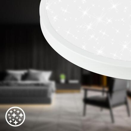 BRILONER Competo stropní svítidlo pr.24 cm - 12W, 1300lm, LED, neutrální bílá, bílé 3902016