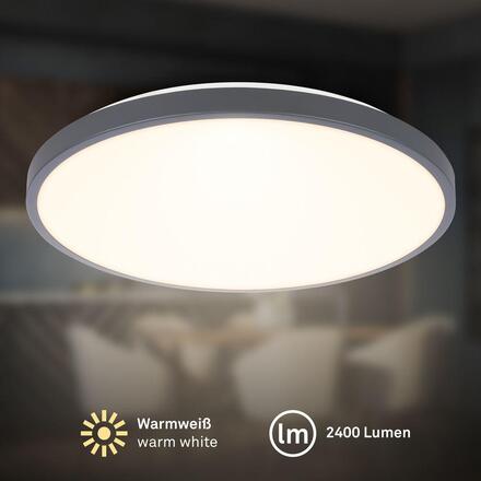 BRILONER Competo stropní svítidlo pr.33 cm - 22W, 2400lm, LED, teplá bílá, antracit 3903015