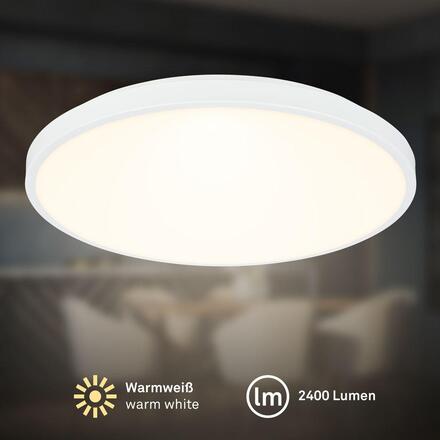 BRILONER Competo stropní svítidlo pr.33 cm - 22W, 2400lm, LED, teplá bílá, bílé 3903016