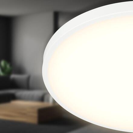 BRILONER Competo stropní svítidlo pr.33 cm - 22W, 2400lm, LED, teplá bílá, bílé 3903016