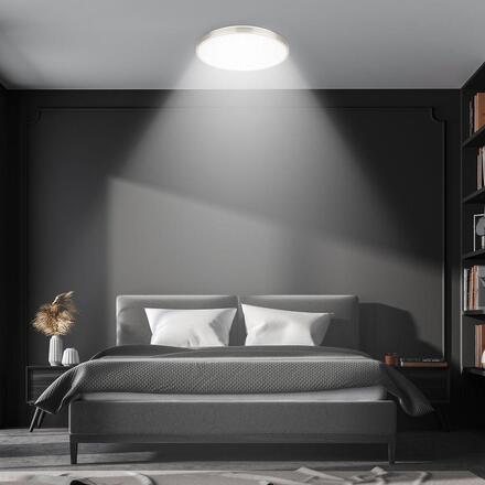 BRILONER Competo stropní svítidlo pr.33 cm - 22W, 2400lm, LED, neutrální bílá, matný nikl 3904012