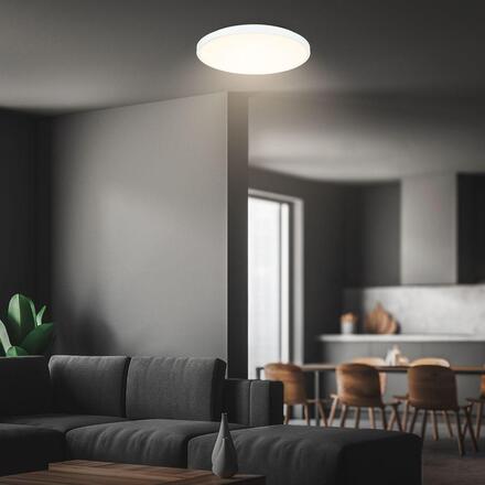 BRILONER Competo stropní svítidlo pr.38 cm - 24W, 2600lm, stmívatelné, dálkový ovladač, CCT teplá/neutrální bílá, bílé 3906016