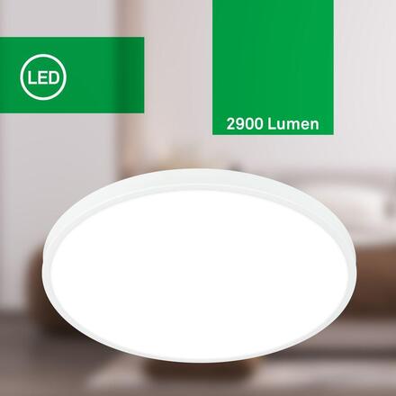BRILONER Kaida stropní svítidlo pr.38 cm - 17,1W, 3900lm, LED, energetická třída A, neutrální bílá, bílé 3936016