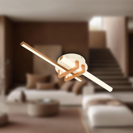 BRILONER Tinka stropní svítidlo 78x16 cm - 18W, 2000lm, LED, teplá bílá, kávová 3953024