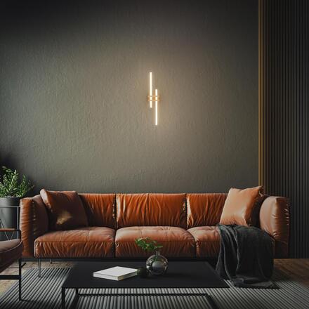 BRILONER Tinka stropní svítidlo 78x16 cm - 18W, 2000lm, LED, teplá bílá, černá / dřevo 3953025