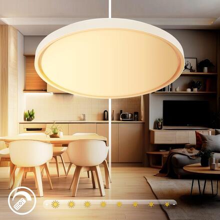 BRILONER Ina stropní svítidlo pr.49 cm - 48W, 5200lm, stmívatelné, LED, dálkový ovladač, CCT, kávová 3956014