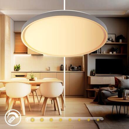 BRILONER Ina stropní svítidlo pr.49 cm - 48W, 5200lm, stmívatelné, LED, dálkový ovladač, CCT, antracit 3956015