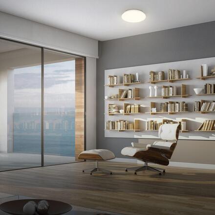 BRILONER Ugo stropní svítidlo pr.27 cm - 13W, 1300lm, LED, teplá bílá, pohybové čidlo, bílé 3959016