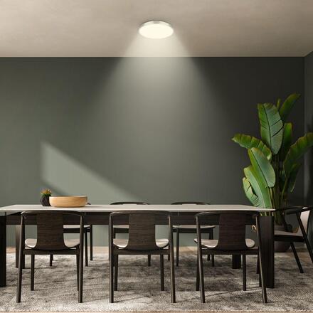 BRILONER Nobre stropní svítidlo pr.24 cm - 10,5W, 1200lm, teplá bílá, LED, matný nikl 3960012