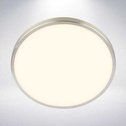 BRILONER Nobre stropní svítidlo pr.33 cm - 17,5W, 2400lm, teplá bílá, LED, matný nikl 3961012