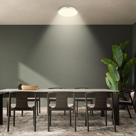 BRILONER Nobre stropní svítidlo pr.33 cm - 17,5W, 2400lm, teplá bílá, LED, matný nikl 3961012