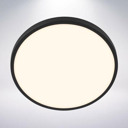 BRILONER Nobre stropní svítidlo pr.33 cm - 17,5W, 2400lm, teplá bílá, LED, černá 3961015