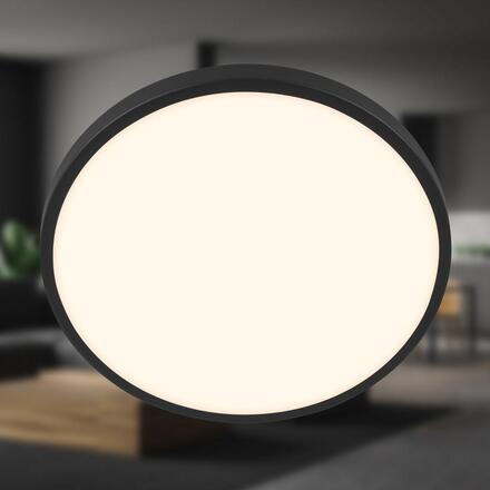 BRILONER Nobre stropní svítidlo pr.33 cm - 17,5W, 2400lm, teplá bílá, LED, černá 3961015