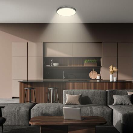 BRILONER Nobre stropní svítidlo pr.33 cm - 17,5W, 2400lm, teplá bílá, LED, černá 3961015